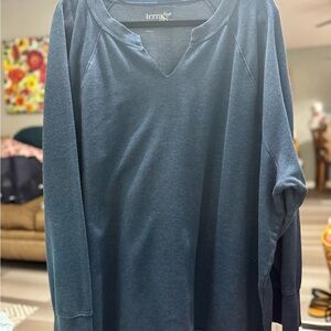 Terra & Sky Denim Blue Top